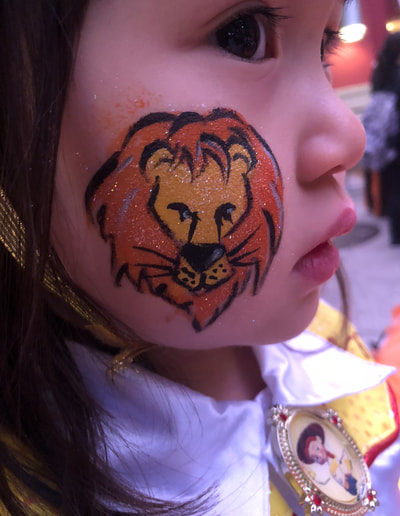 Cheek Art Lion